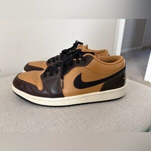 Men's Jordan 1 Low SE Flax/Black-Baroque Brown